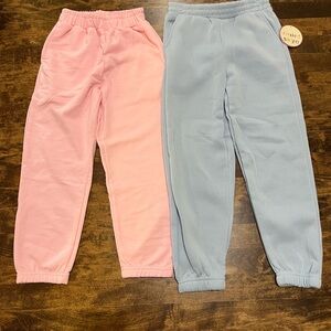 Violet Skye Kids' Soft Pink and Blue Joggers